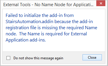 External application requires a Name node