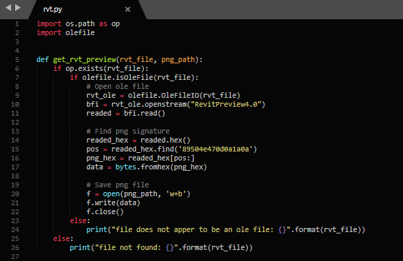 Python code get_rvt_preview