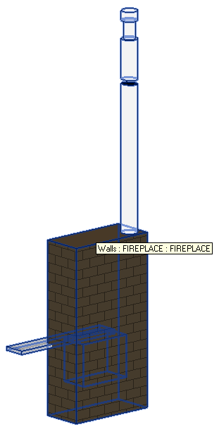 Basic sample model fireplace
