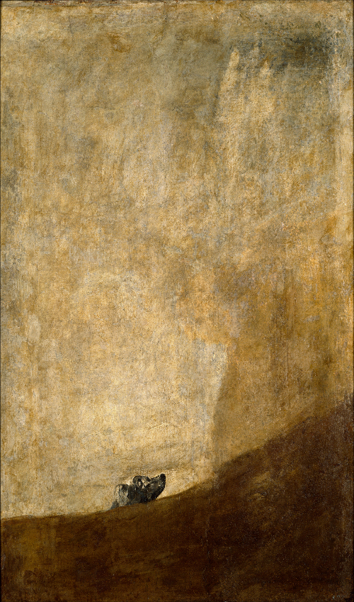 The Dog – El Perro Semihundido – by Goya