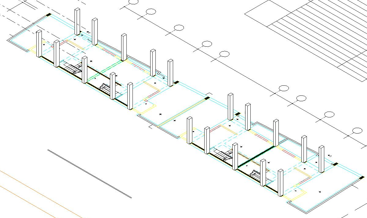 Place columns from imported 2D CAD