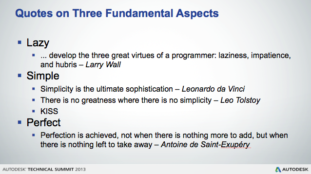 Quotes on three fundamental aspects of software engineering and life