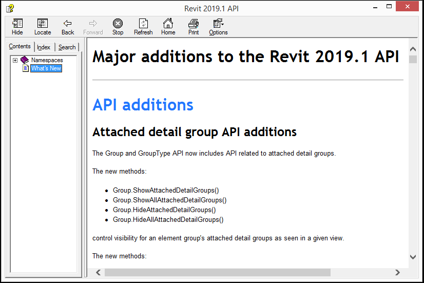 Revit 2019.1 API help on What's New