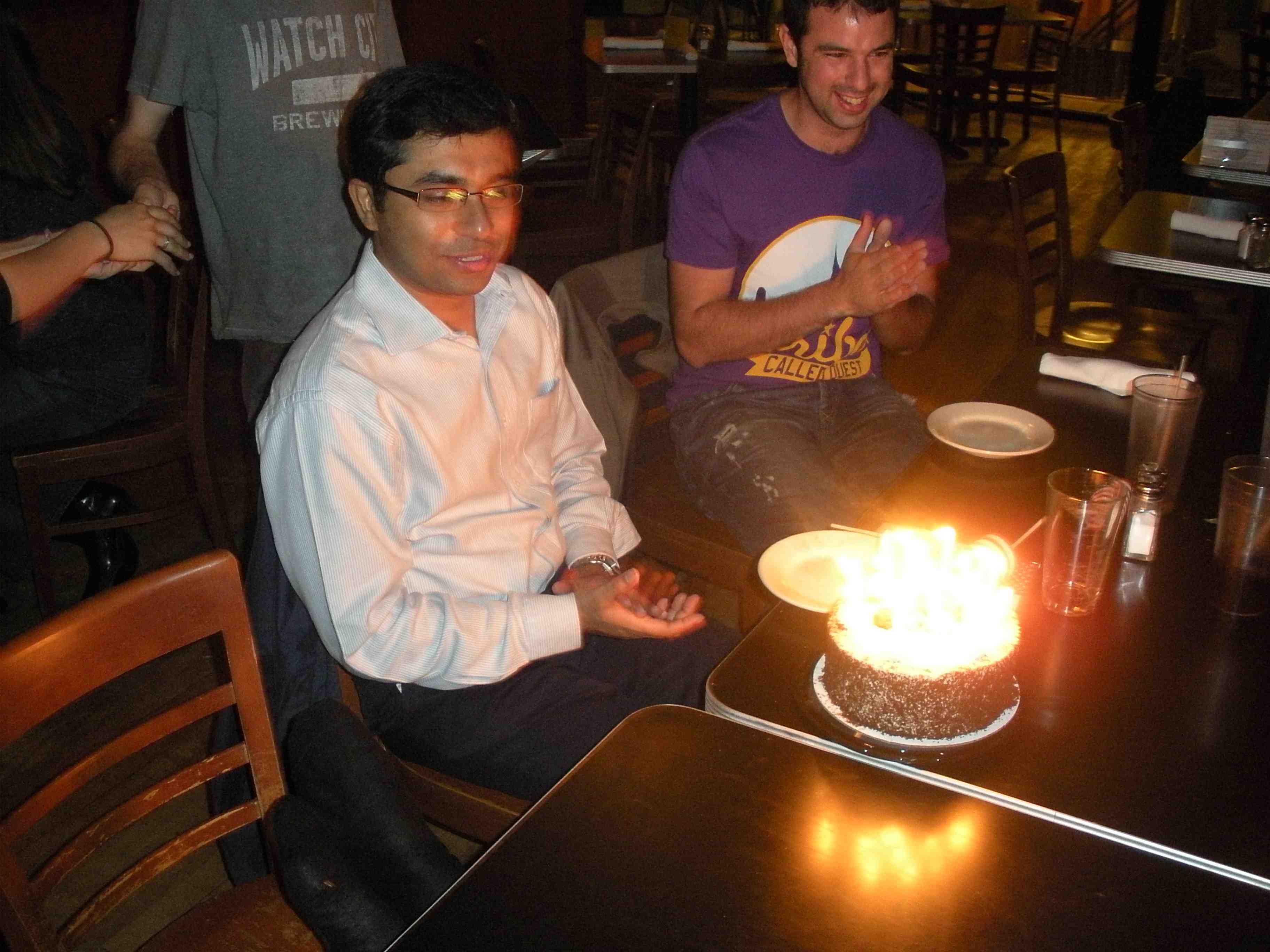 Saikat and his birthday cake