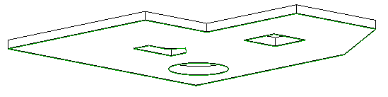 Floor slab boundary loops from below