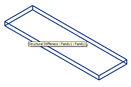 Revit 2014 stiffener family loaded from memory