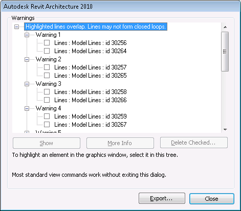 Swept blend creation warnings
