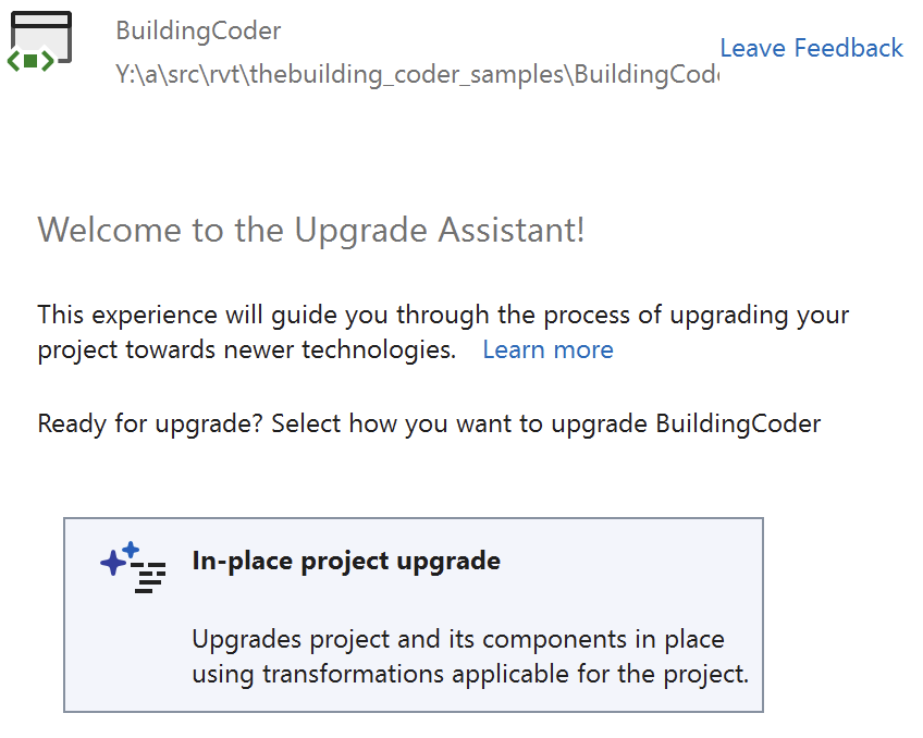 .NET Upgrade Assistant