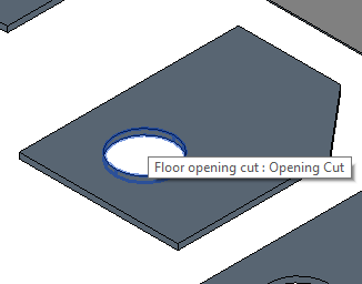 Floor with openings