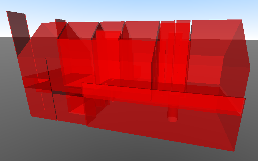 Overlapping room volumes