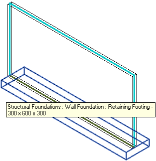 Structural wall and footing