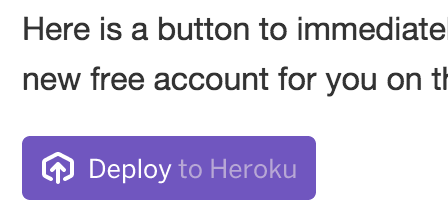 'Deploy to Heroku' button