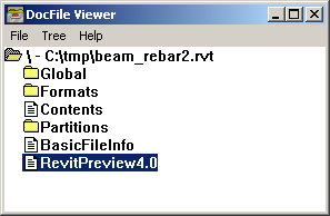 RVT file structured storage and preview image in dfview.exe