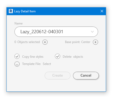 Lazy detail component