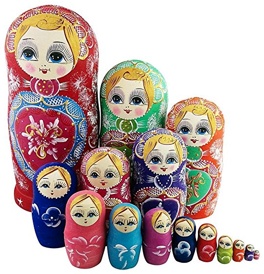 Nested matryoshka dolls