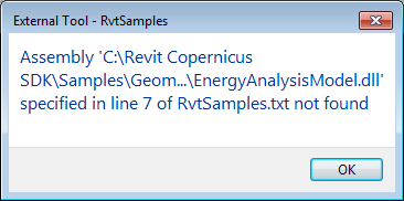 Invalid path specified in RvtSamples.txt