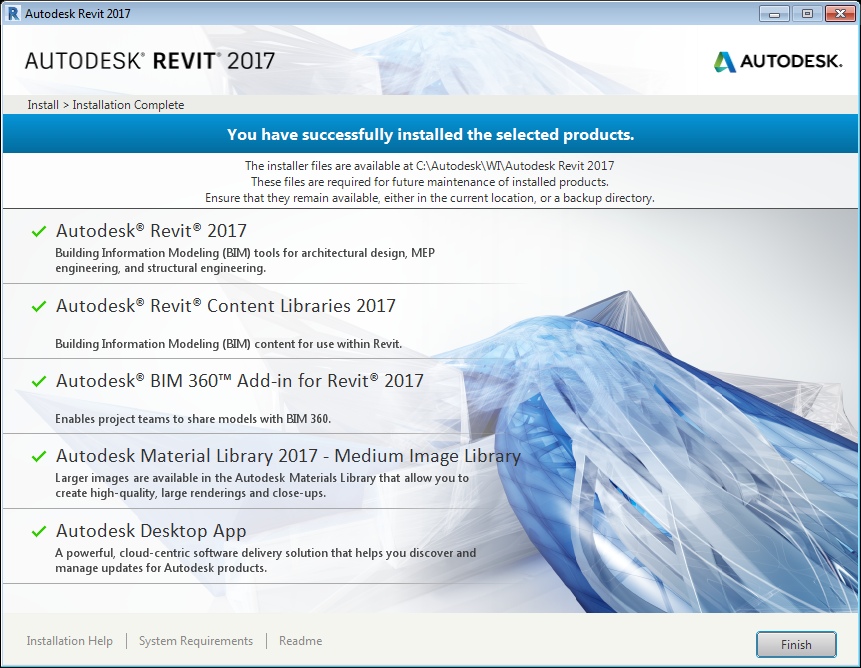 Revit 2017 installed