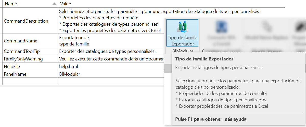 FamilyType Exporter ES