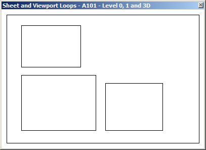 GeoSnoop displaying the sheet and vieport outlines