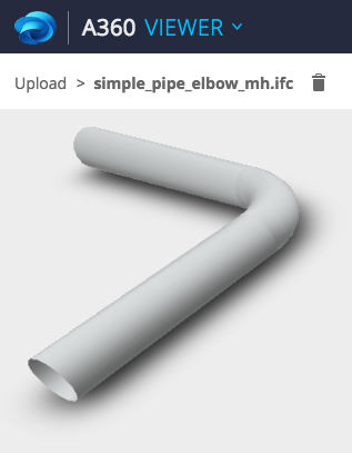 IFC pipes and elbow in A360