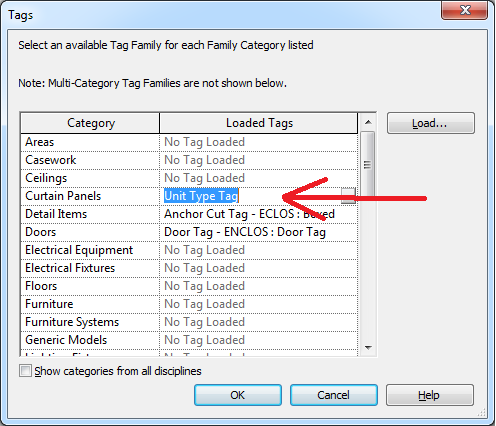 Default tag type per category