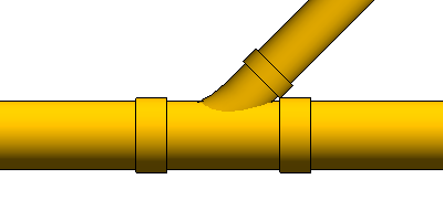 Tee branch fitting