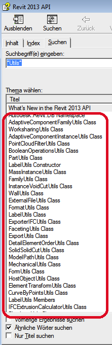 Revit API utility classes