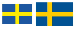Verona and Sweden's flags