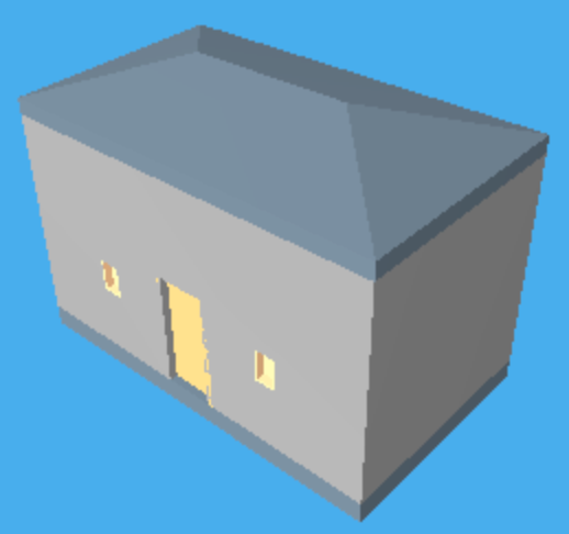 Little house in WebGL